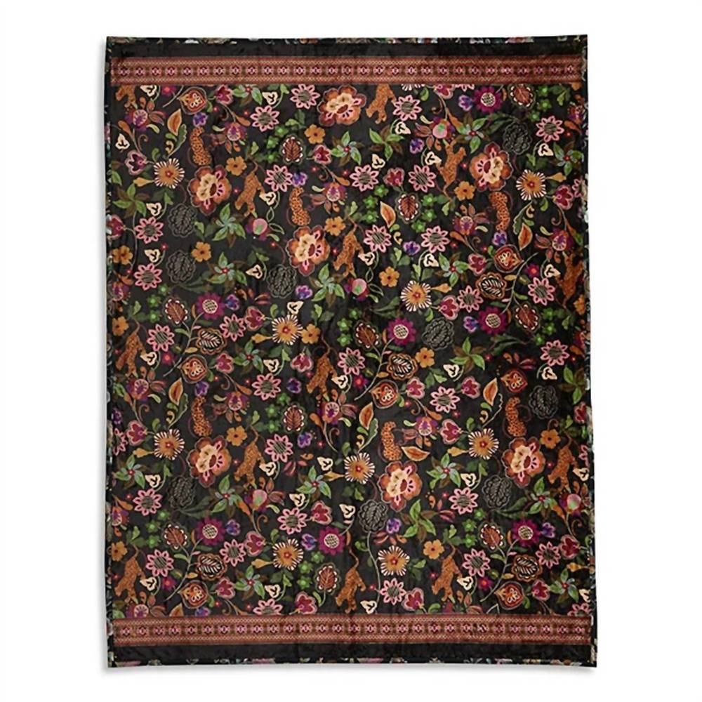 NEW JOHNNY WAS maxima travel blanket in black multi